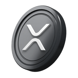 Graphic element featuring an XRP Ripple coin on a beginner's crypto guide